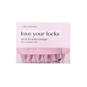 Lemon Lavender Love Your Locks Wet & Dry Scalp Massager Pink