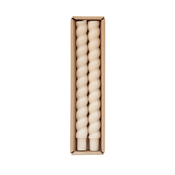 Creative Co-op Unscented Twisted Taper Candles in Box