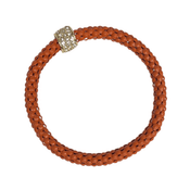 Lou & Co Stretch Snake Chain Bracelet Orange
