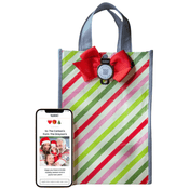 Tokki Reusable Gift Bag and QR Card Bow Twinkle