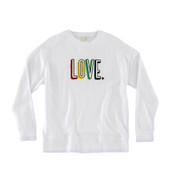 Shiraleah Colorful LOVE sweatshirt white