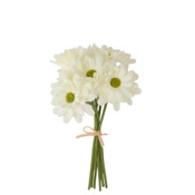 K & K Interiors Real Touch Daisies White