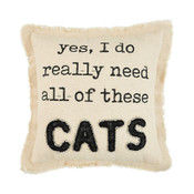 Mud Pie All Of These Cats Throw Pillow