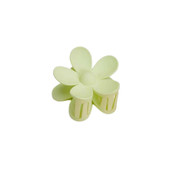 Two's Company Floral Shaped Claw Clip Green