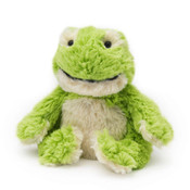 All age groups can have hours of fun using their Warmies® Cozy Plush Junior Frog, knowing that they can be warm all night long. 

The 9" Junior Frog is fully microwavable yet entirely safe to hold tight after taking a bath, putting on PJs, and heading up the stairs to bed.
