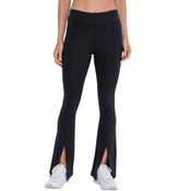 Mono B Neber Better Front Slit Leggings Black