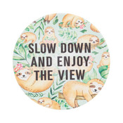 Ganz Ceramic Car Coaster Slow Down Enjoy The View Sloth