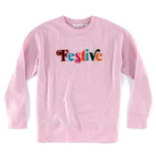 Shiraleah Festive Sweatshirt Blush