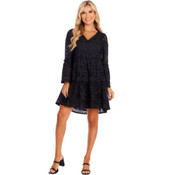 Mud Pie Meredith Eyelet Tunic Dress Black