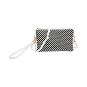 Jen & Co Riley Woven Black White