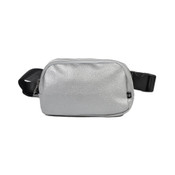 Nupouch Anti-Theft Belt Bag Milan Leather Silver