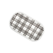 Demdaco Black Plaid Medium Melamine Rectangular Platter