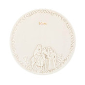 Demdaco Ceramic Nativity Appetizer Plate Hope