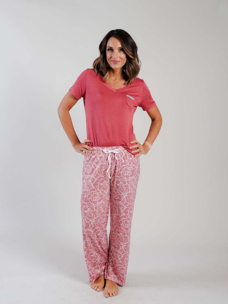 salmon color lounge shirt with small pocket salmon color lounge shirt with small pocket