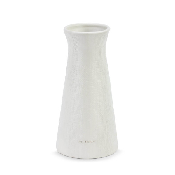Linen Texture Just Because Vase Demdaco Linen Texture Just Because Vase Demdaco
