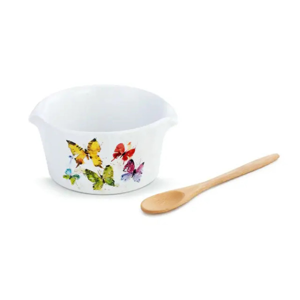 Flock of Butterflies Appetizer Bowl with Spoon Flock of Butterflies Appetizer Bowl with Spoon