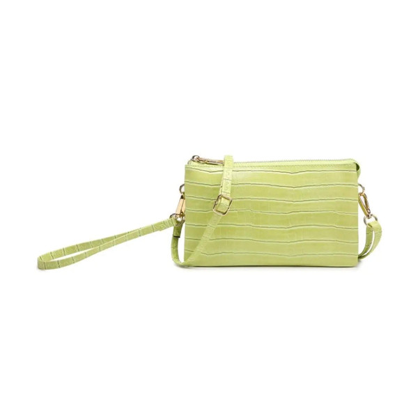 Jen & Co Riley Crossbody Croc Green Jen & Co Riley Crossbody Croc Green