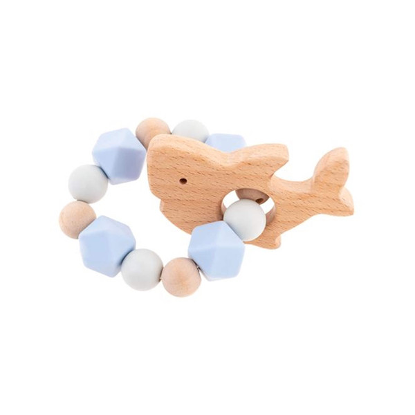 Stephen Joseph silicone wood teeting bites shark teether pouch Stephen Joseph silicone wood teeting bites shark teether pouch
