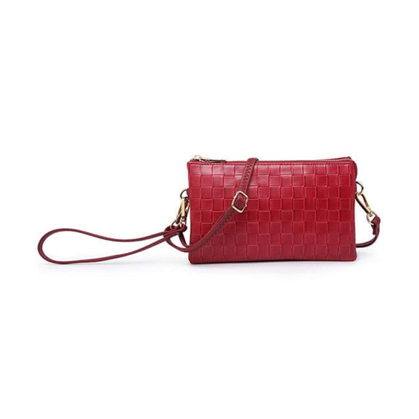 Jen & Co Riley Crossbody Woven Red Jen & Co Riley Crossbody Woven Red