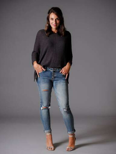Kancan light wash distressed stretch button fly jeans Kancan light wash distressed stretch button fly jeans
