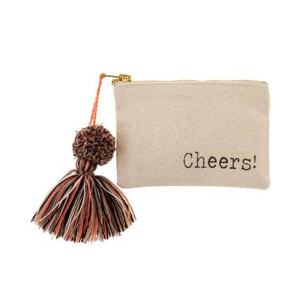 Karma Cheers Card Holder Coin Purse with Tassel Karma Cheers Card Holder Coin Purse with Tassel