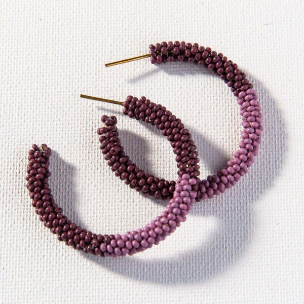 Ink + Alloy Port Lilac Color Block Small Hoop Ink + Alloy Port Lilac Color Block Small Hoop