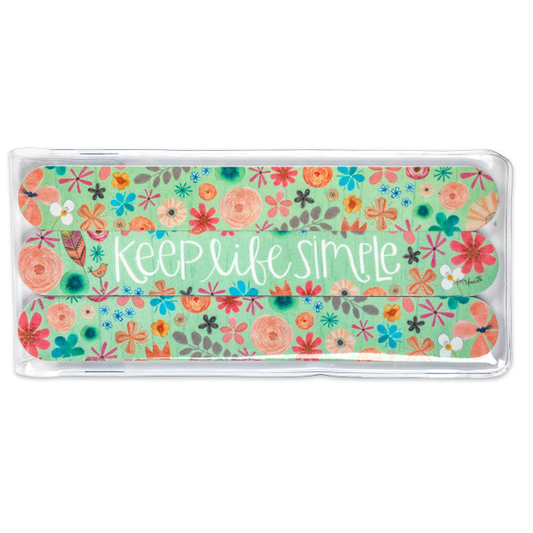 keep life simple emery boards gift inspirational spa keep life simple emery boards gift inspirational spa