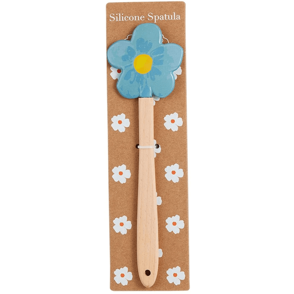 Mud Pie Silicone Spatula Flower Blue Mud Pie Silicone Spatula Flower Blue
