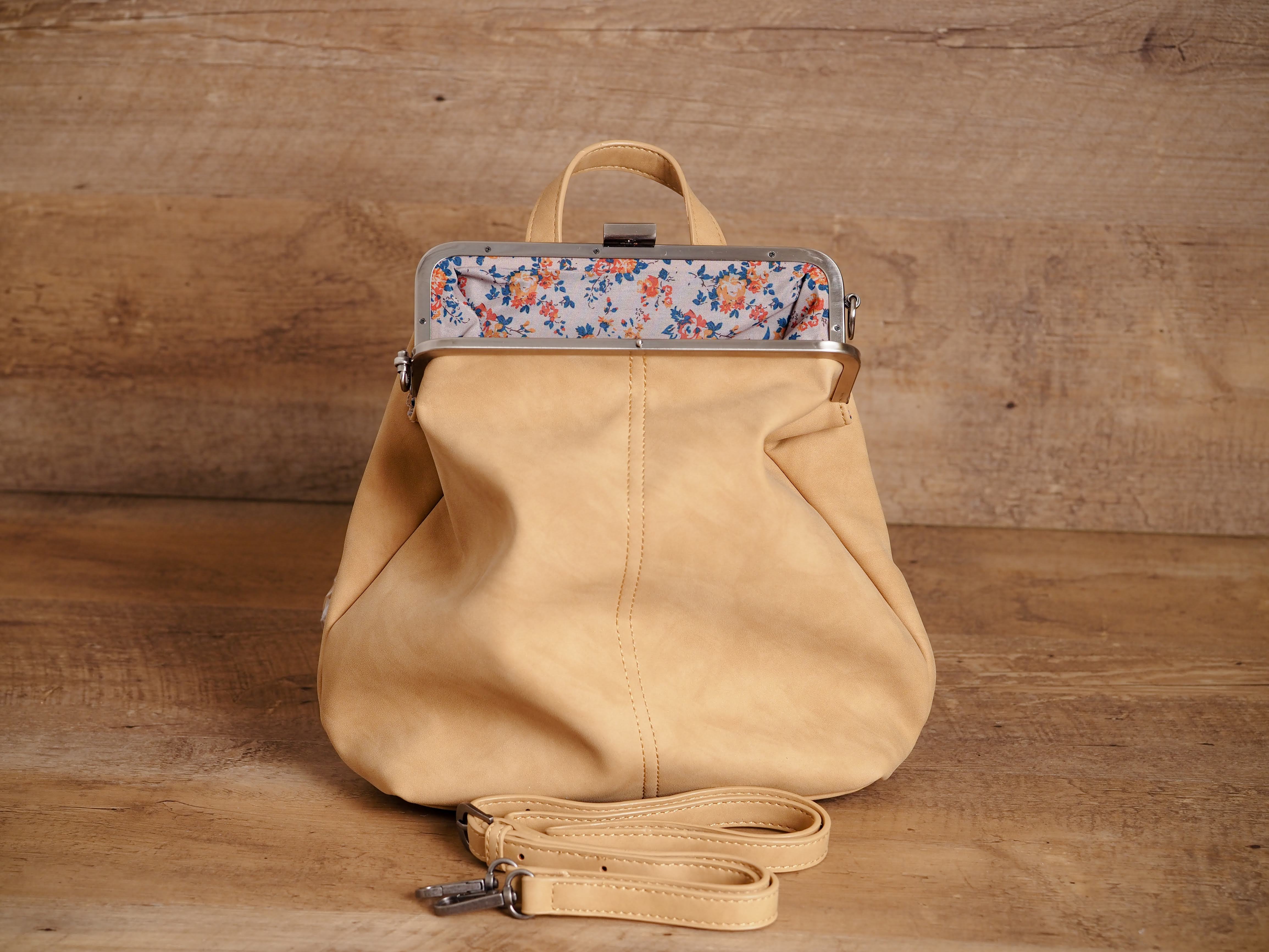 phyllis nubuck frame convertible backpack