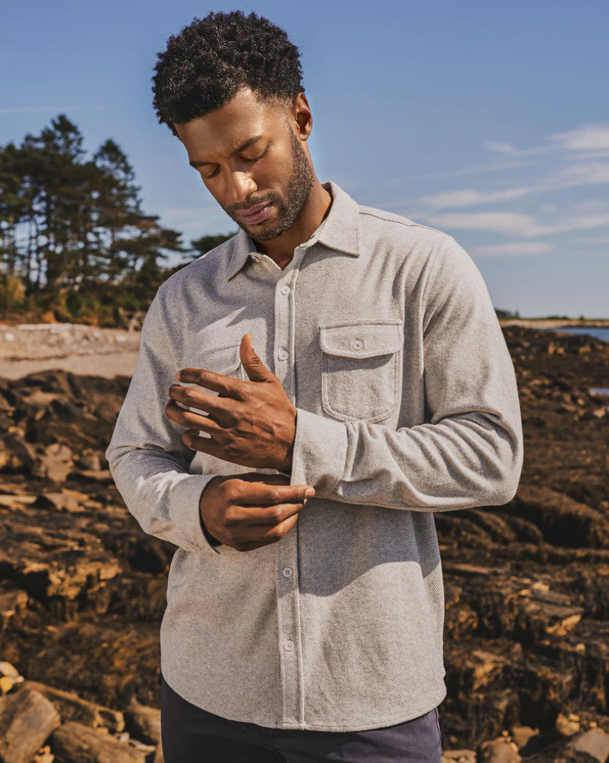 Madeflex Hero Knit Shirt - Light Grey - Galena River Goods