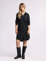 Leslie Dress - Black Heater