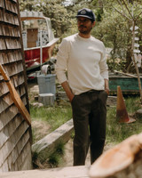 The Organic Cotton Crew in Vintage White Waffle The Organic Cotton Crew in Vintage White Waffle