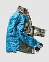 Relwen Qltd Flannel Shirtjacket - Cream/Forest Tartan Relwen Qltd Flannel Shirtjacket - Cream/Forest Tartan