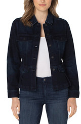 Peplum Denim Jacket