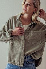 Relaxed Fit Button Down Shirt