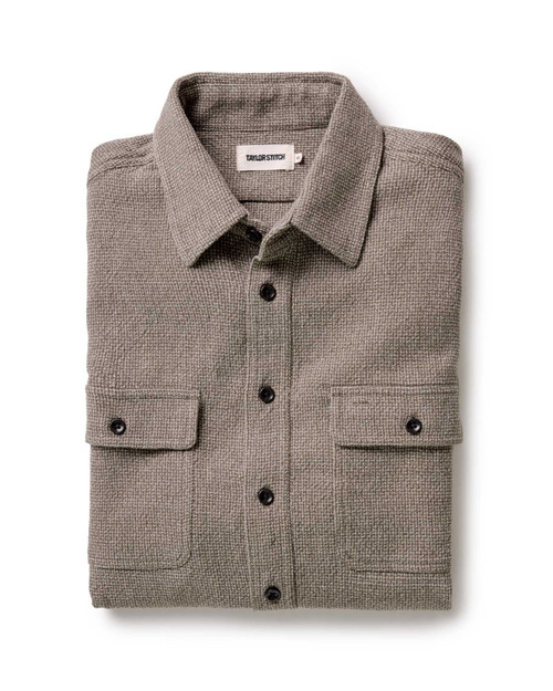The Ledge Shirt in Army Linen Tweed