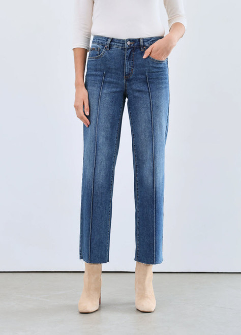 Olivia Wide Ankle Denim - Vintage Wash