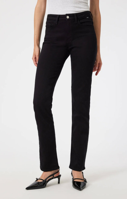 Kendra Straight Leg Jeans High Rise | Black Feather Blue
