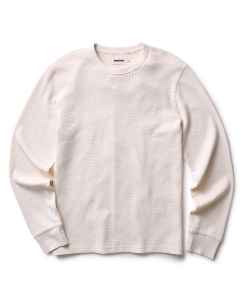 The Organic Cotton Crew in Vintage White Waffle