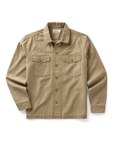The Surplus Shirt in Field Khaki Reverse Sateen