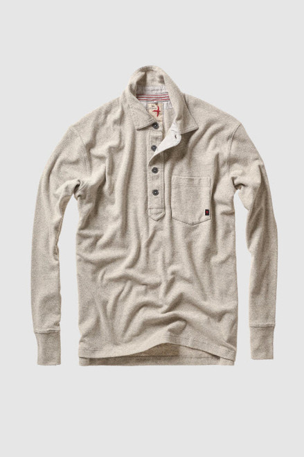 Relwen Mariner Polo - Lt Grey Stripe