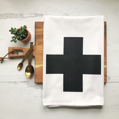 Swiss Cross Tea Towel - Large