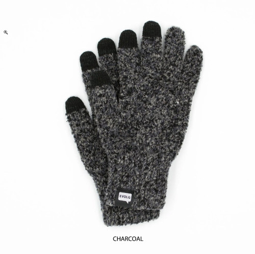 Mottled Unisex Knit Touchscreen Gloves