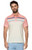 Millville Chest Blocked Striped Slub Polo - Natural/coral
