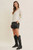 Super Soft Essential V-Neck Sweater w Contrast Stitch Cream/Blk