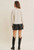 Super Soft Essential V-Neck Sweater w Contrast Stitch Cream/Blk
