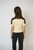 Naomi Short Sleeev Cable T-Neck - Ivory