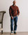 The Fisherman Sweater in Heather Brick Merino The Fisherman Sweater in Heather Brick Merino