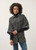 Tweed Poncho Jacket  - Black/Ivory