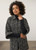 Tweed Poncho Jacket  - Black/Ivory